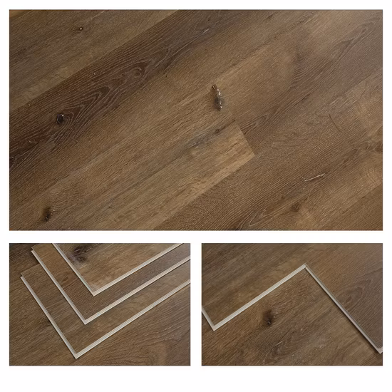 Piso híbrido impermeável do Spc da prancha da grão Lvt Spc do fechamento do clique de Unilin
